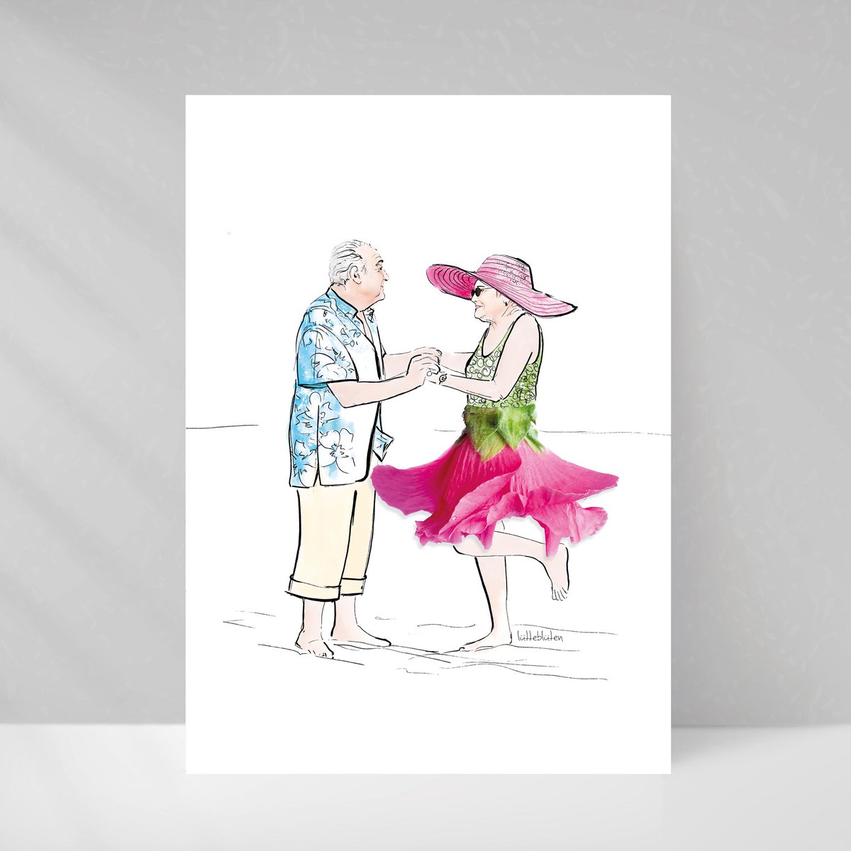 Carte avec enveloppe | Mariage doré