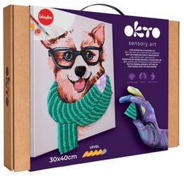 Okto Sensory 3D Air Clay und Malen nach Zahlen – Fashion Corgi