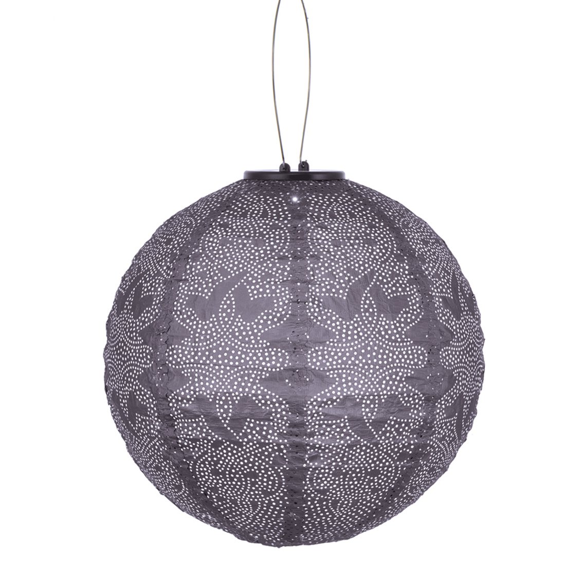 Lumiz Solar Lampion Marrakesh Rond - 30cm - Paars