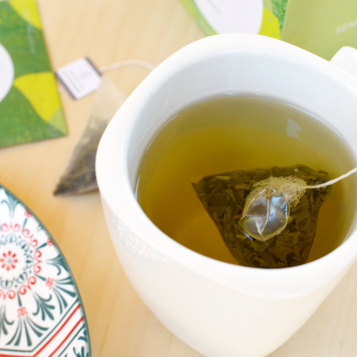 GREEN organic tea I Tea pyramid in sachet NO PLASTIC