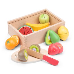 Wooden Fruit Cutting Set in Storage Box