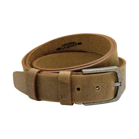 Herrengürtel Braunes italienisches Leder - 3,5 cm breit Casual Leder Damengürtel oder Herrengürtel