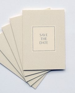Save The Date Card Set Fine Lines