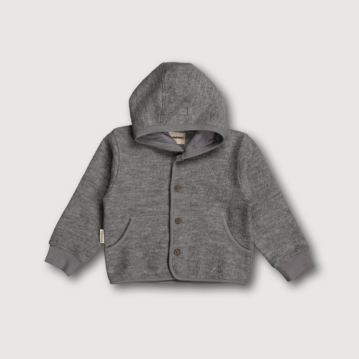 Veste à capuche en laine - Tempête