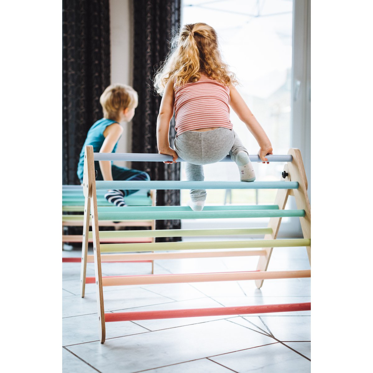 tiSsi® Pikler triangle / climbing triangle pastel colorful