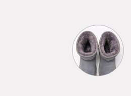 Nowe buty średniej wielkości z płaską podeszwą, pluszowe śniegowce dla kobiet