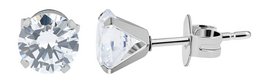 Giulia Luna stainless steel stud earrings in box