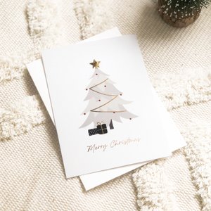 Karte Weihnachtsbaum | Goldfolie