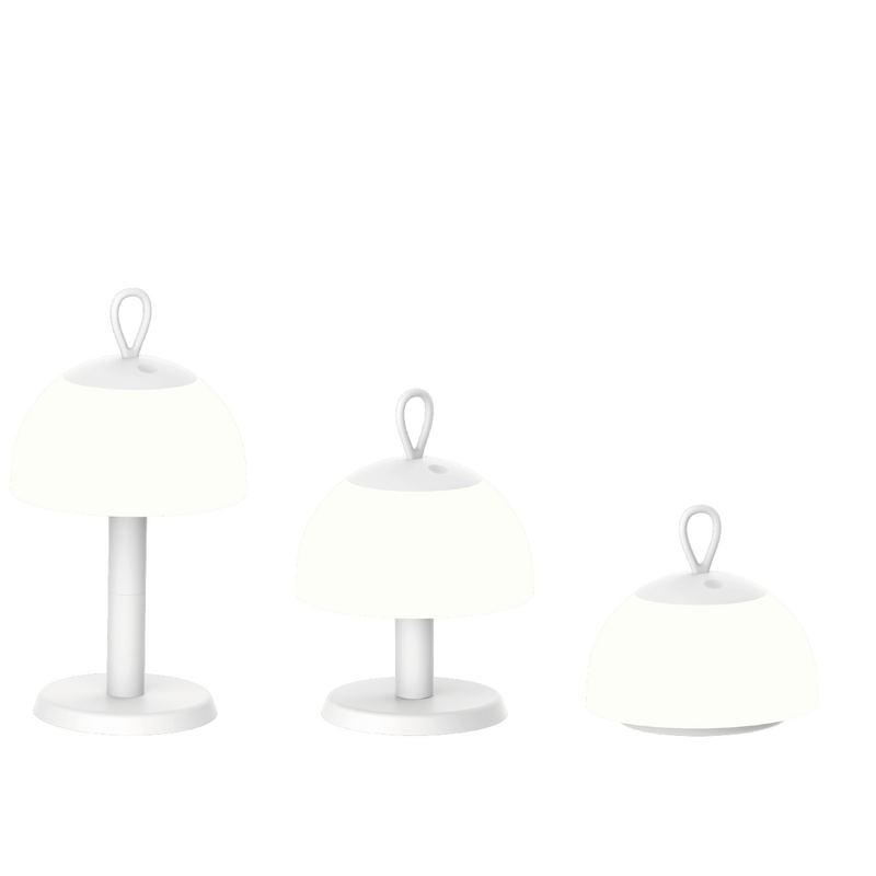 Bordlampe Lesbos 3-i-1 Hvid