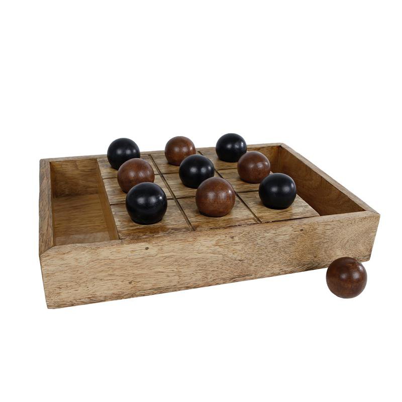 Game "Tic Tac Toe" wood 30x20x4.25cm