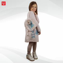 Girls dress with knapsack, "Singer" Size 110/128