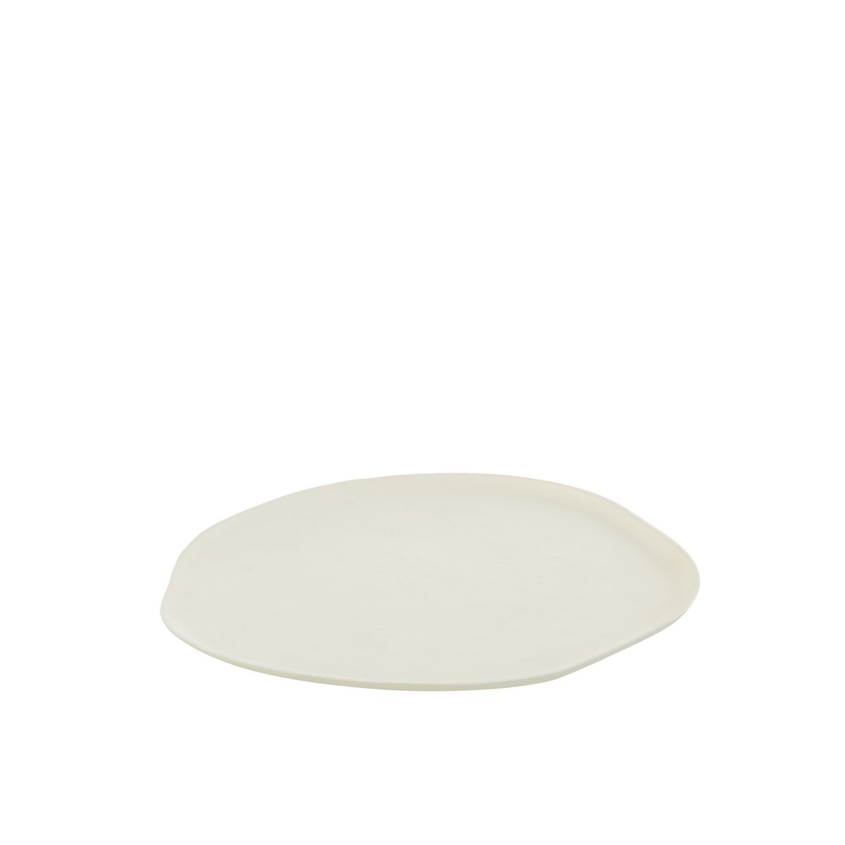 J-line plateau rond - plateau - métal - blanc - petit