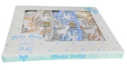 Set mit 3 Lätzchen aus 100 % Baumwolle