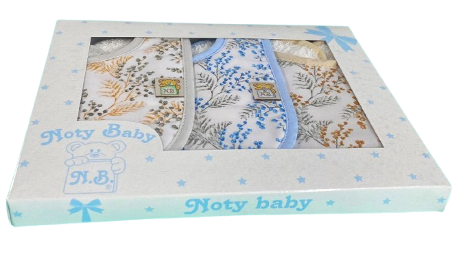 Set mit 3 Lätzchen aus 100 % Baumwolle