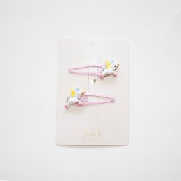 Pasadores para el pelo - Caballos rosas - Caballos