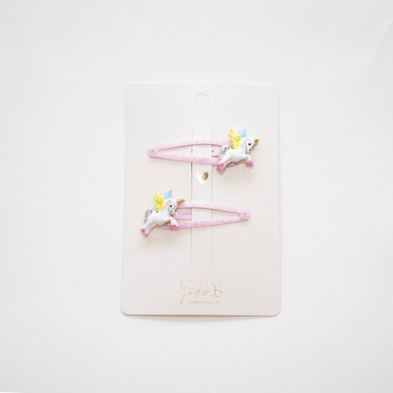 Pasadores para el pelo - Caballos rosas - Caballos