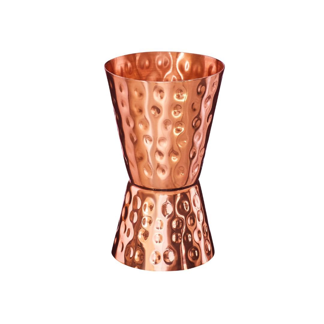 Vasos medidores de cóctel de 3 y 5 cl de cobre puro, hechos a mano