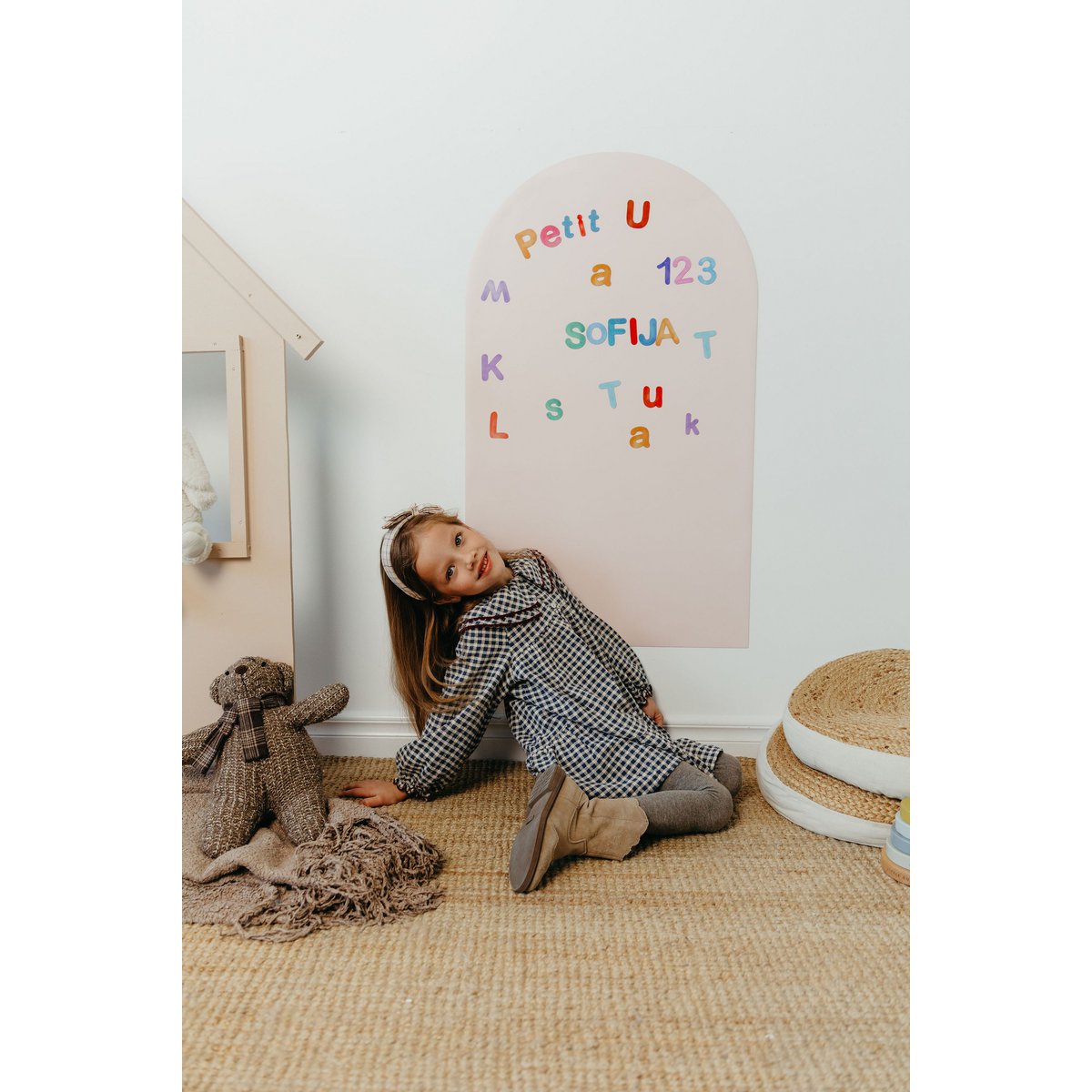 Tableau magnétique pour enfants - Arche - Rose clair