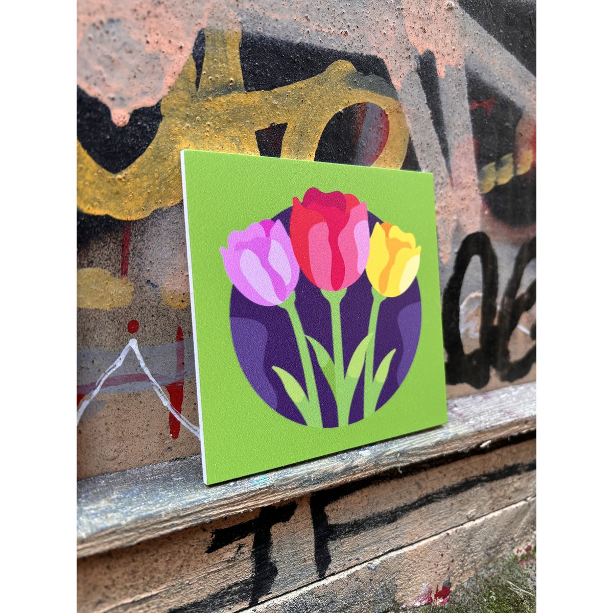 Forex Tile 10x10cm - Tulips - %23101030411