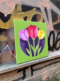 Forex Tile 10x10cm - Tulips - %23101030411
