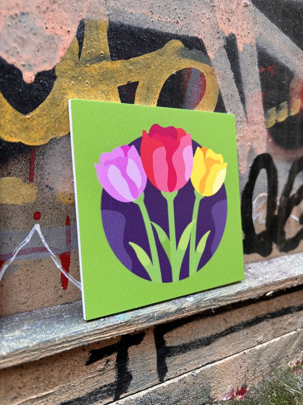 Forex Tile 10x10cm - Tulips - %23101030411