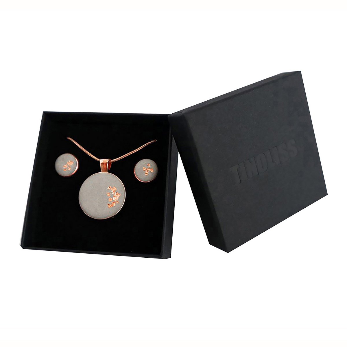 Jewelry set // concrete MEDA 1