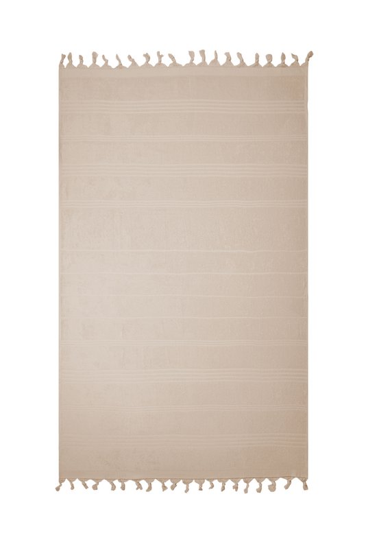 Hamam Frottéhåndklæde, 100 x 165 cm, Sand, 500 gr./m²