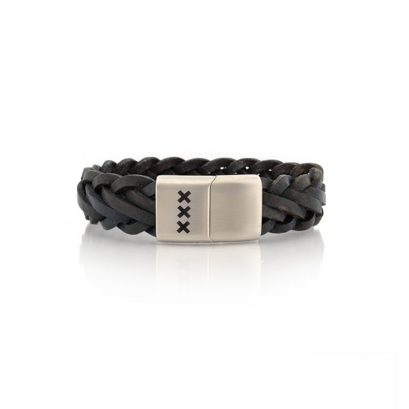 Læderarmbånd Sort | Værftet
