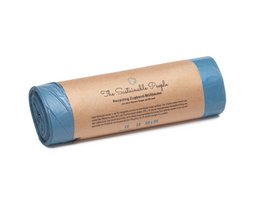 Recycled Drawstring Garbage Bags 35l, Blue Angel certified