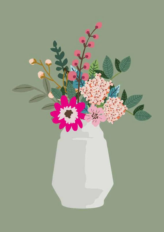 Vase mit Blumen Joyce
