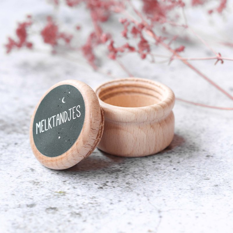Storage box milk teeth | dark green