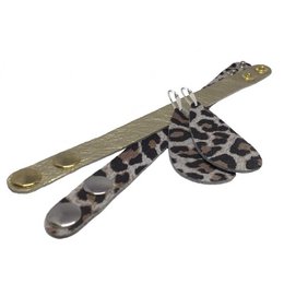 Orecchini in pelle 'Drops of Joy', Lucky Leopard
