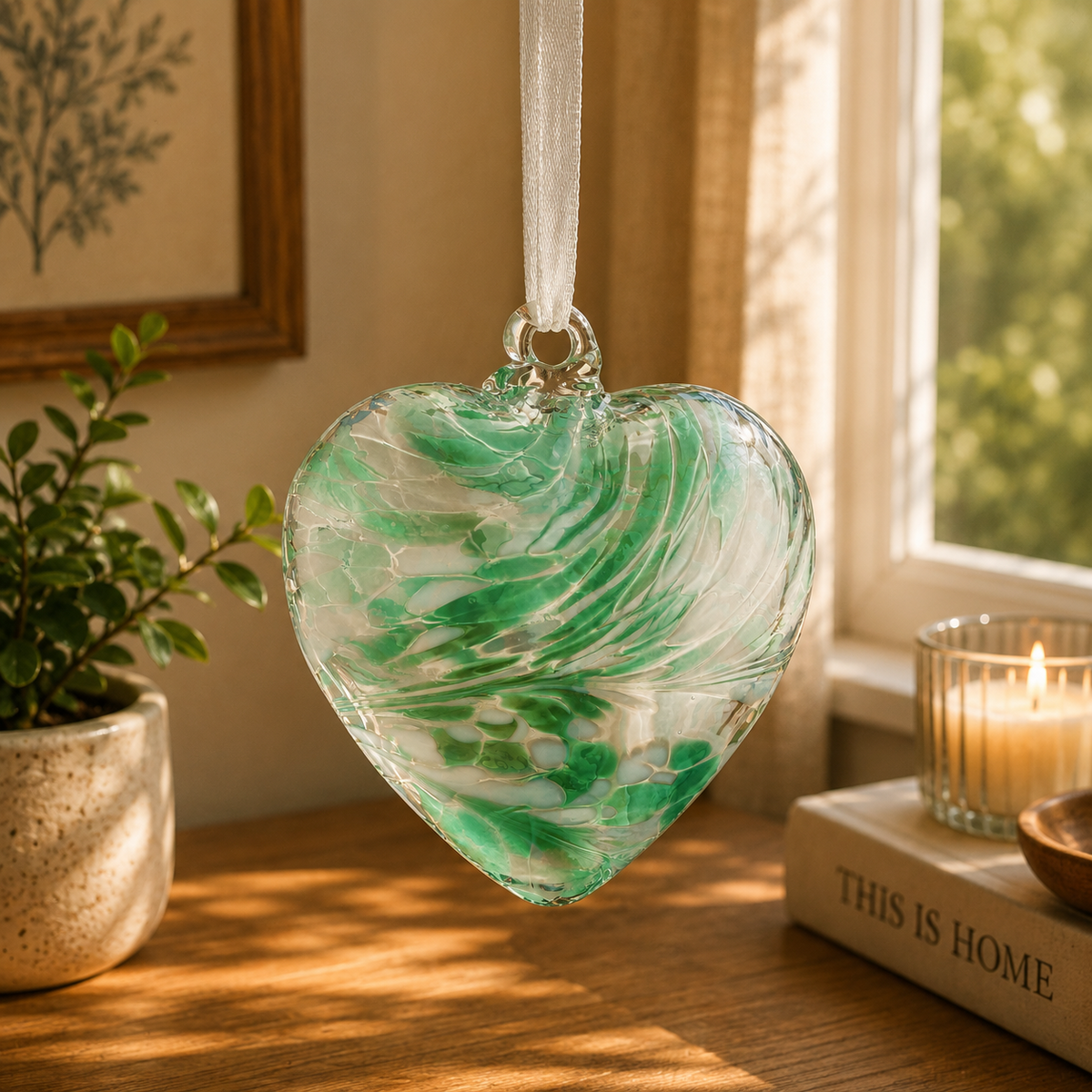 Cuore dell'amicizia da 8 cm - verde