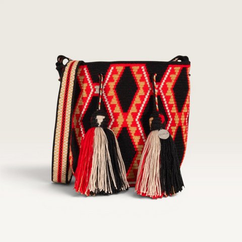 Geometric crossbody bag S | Black