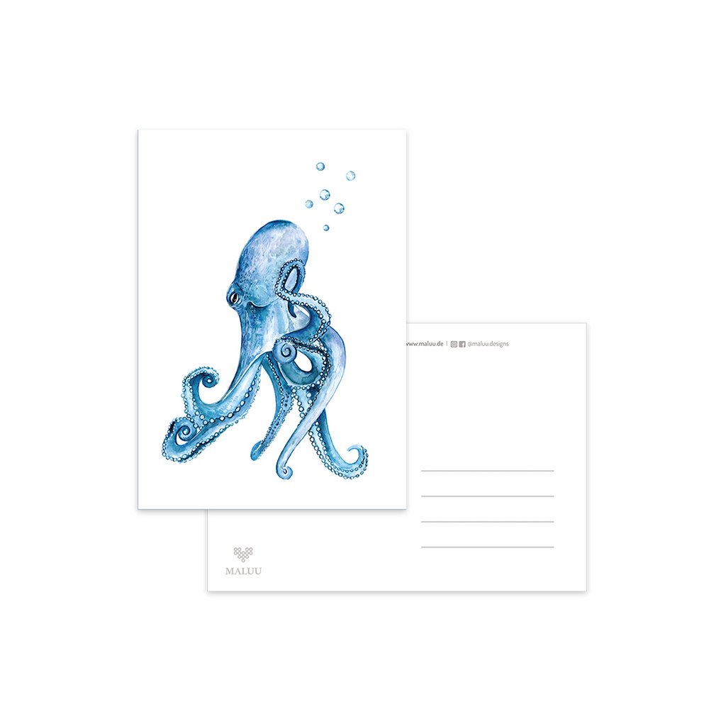 Postal Pulpo Burbujas