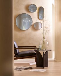 Mirror Oval Gold 20x50cm