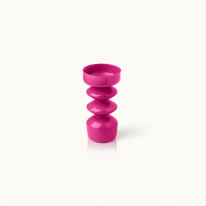 Candlestick glass royal pink