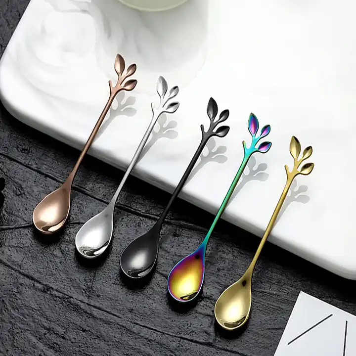 "Brin d'Olivier" spoon - For tea, coffee or desserts - 4 colors available
