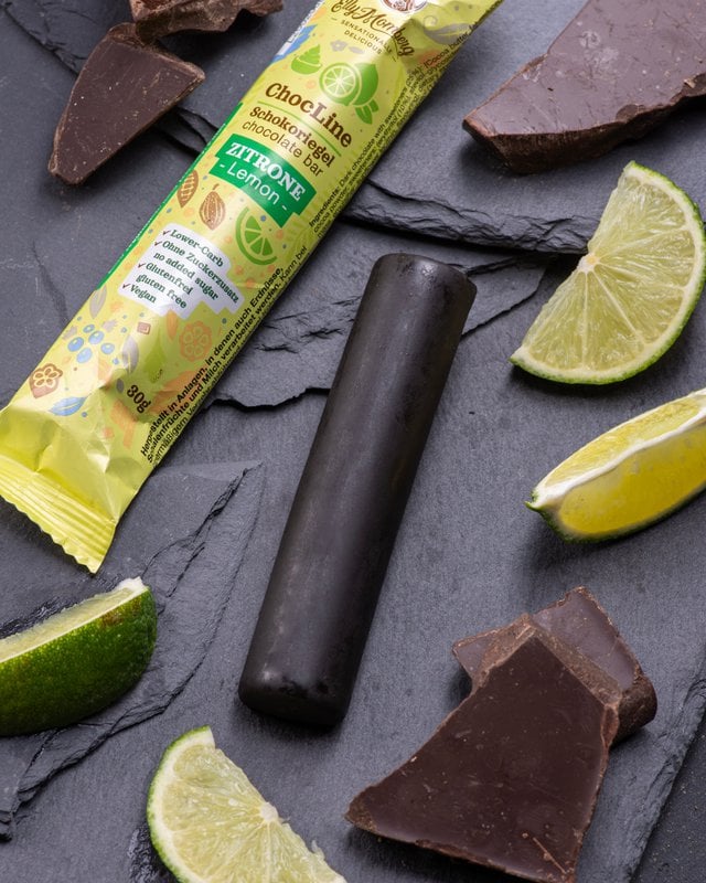 ChocLine Lemon 30g - Vegansk chokolade, uden tilsat sukker og glutenfri