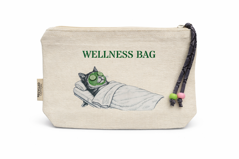 Trousse da toilette/trucco "Wellness Bag" con gatto