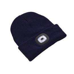 Bonnet avec LED Rechargeable et Amovible BLEU NUIT