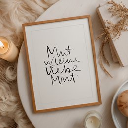 Poster: Mut meine Liebe Mut