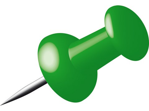Pushpins Alco d.groen doosje a 40st.