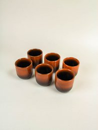 Set di 6 tazze in laterite di Hoa Bien