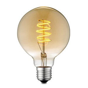 Home Sweet Home dimmbare LED Globe Spirale E27 G95 4W 280lm 2700K Gold