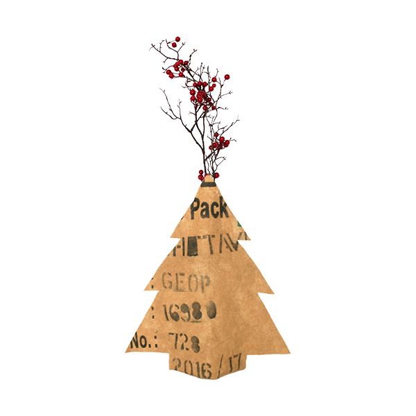 Bottle Vase Xmas