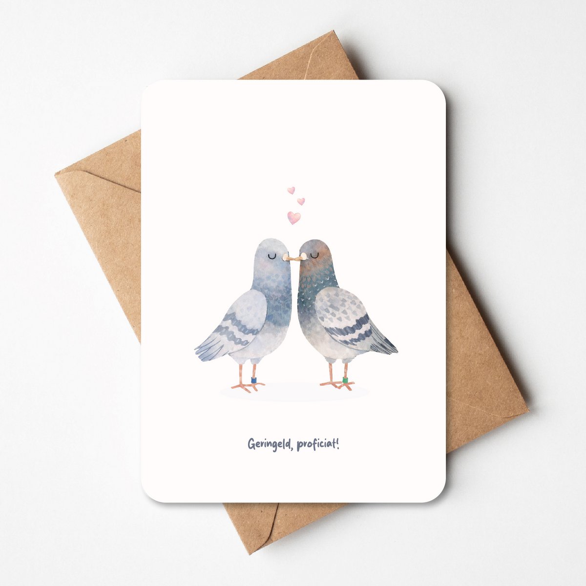 Wedding card – Ringed, congratulations!