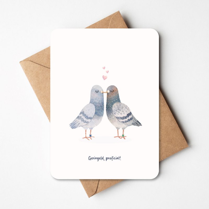 Wedding card – Ringed, congratulations!