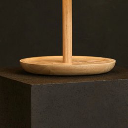 Lampe en bois marron clair Emily