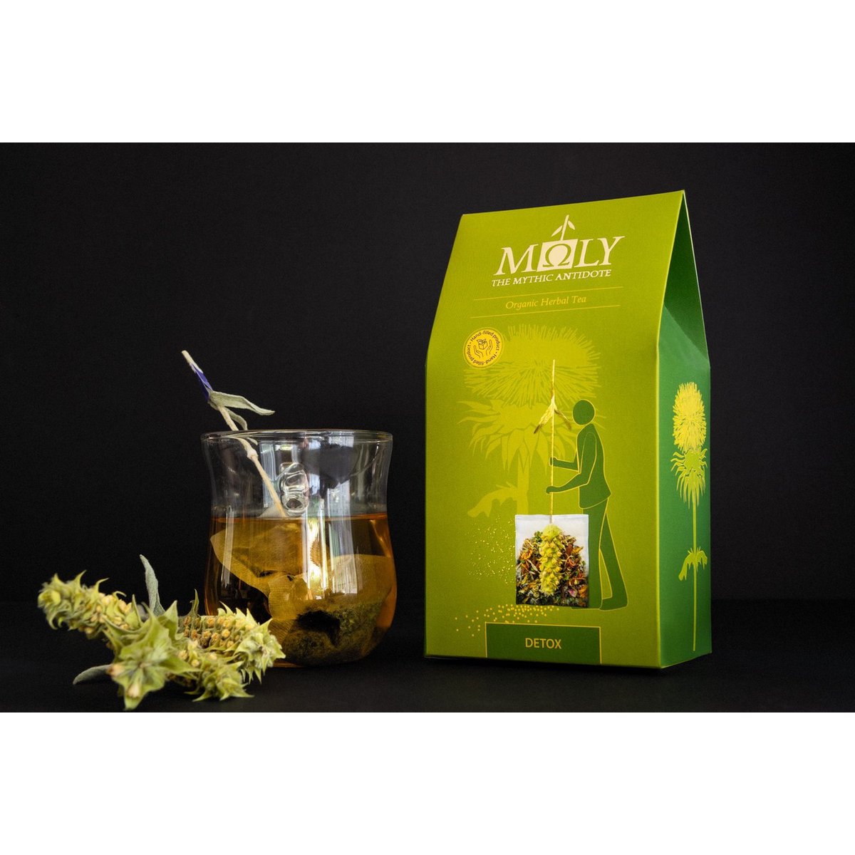 MΩLY "Detox" – Herbal Tea with Natural Herbal Stem